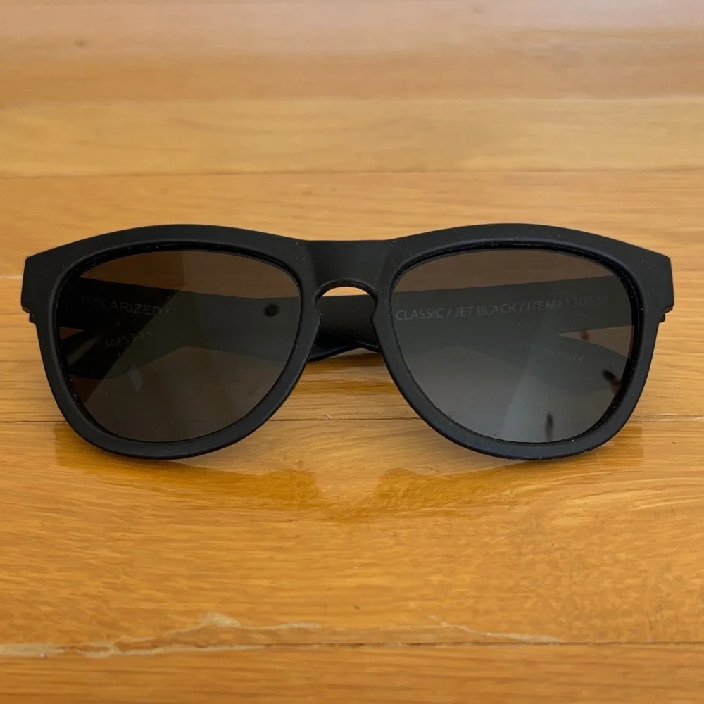 MiniShades Kids Polarized Sunglasses - Jet Black (Ages 3-7)